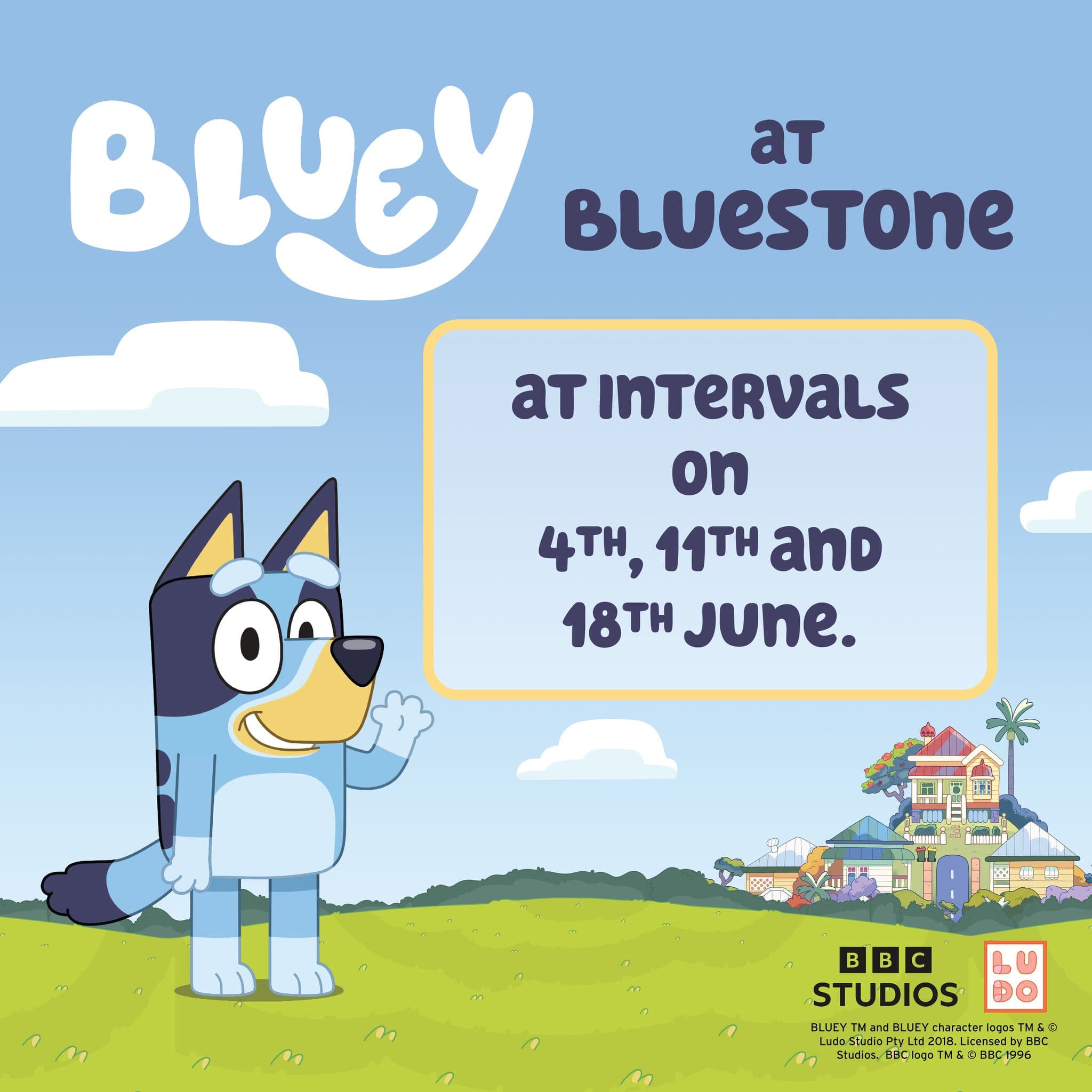 This June, BLUEY is returning to Bluestone! ✨
 
Our adventurous and lovable friend makes her way back to our resort for meet and greets and lots of fun … Wackadoo! 🥳 
 
See Bluey this June on selected Mini Adventurer breaks, link in our bio. 🔗

#toddlerbreak #mybluestonebreak #visitwales #visitpembrokeshire