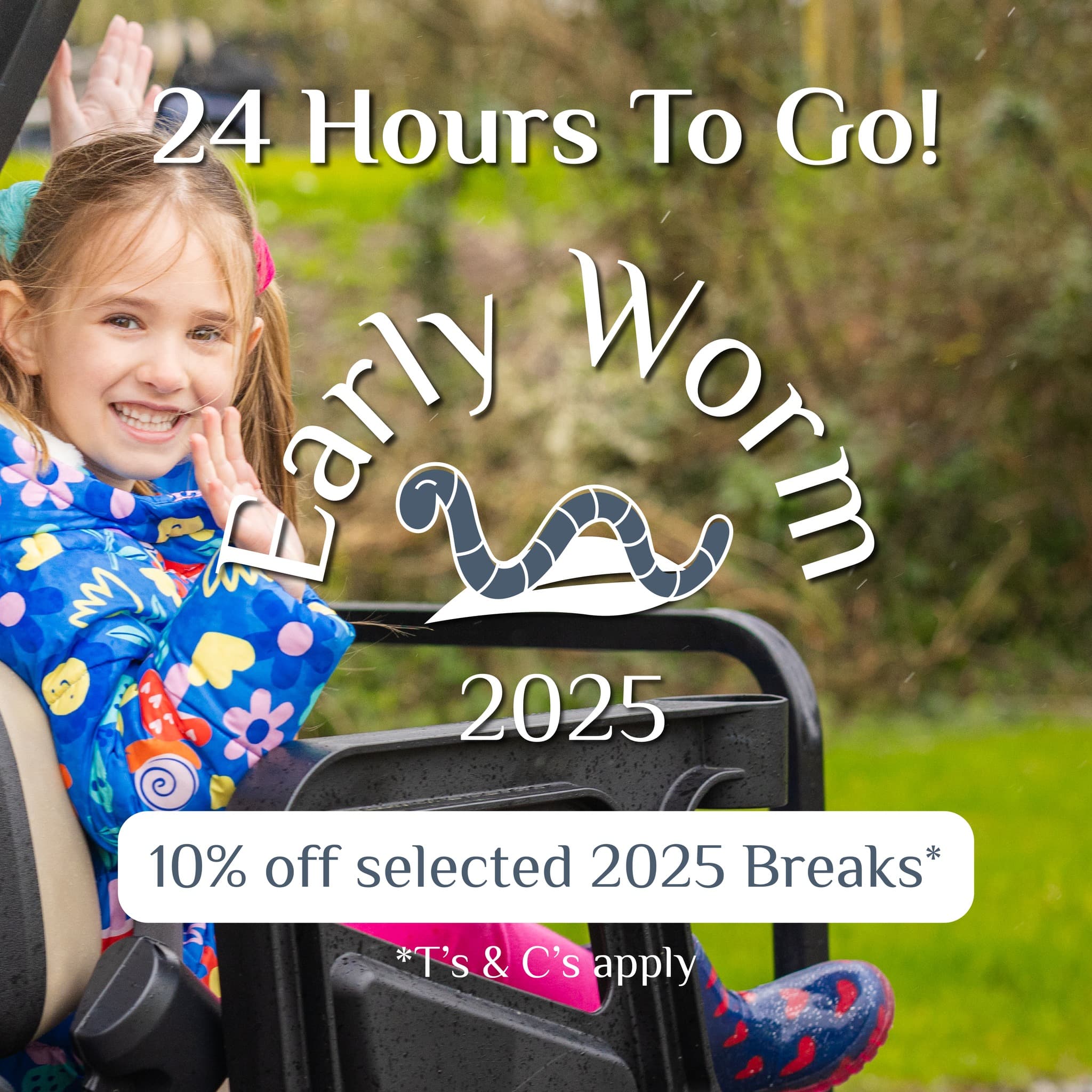 It's your last chance to secure up to 10% off selected 2025 breaks!* 🪱🏡

Our EARLY WORM offer ends TOMORROW, Monday 3rd June at 11:59pm.

Book now - link in our bio! 🤭✨

 #mybluestonebreak #pembrokeshire #visitpembrokeshire #summerbreaks #visitwales