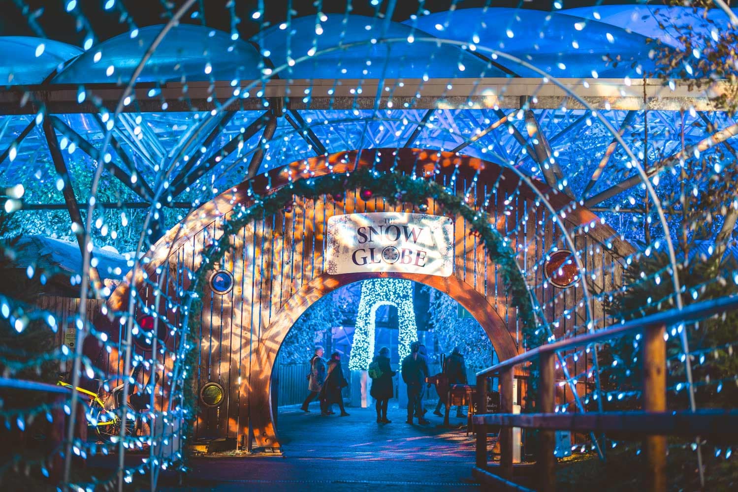 Snow Globe Lit Up Entrance