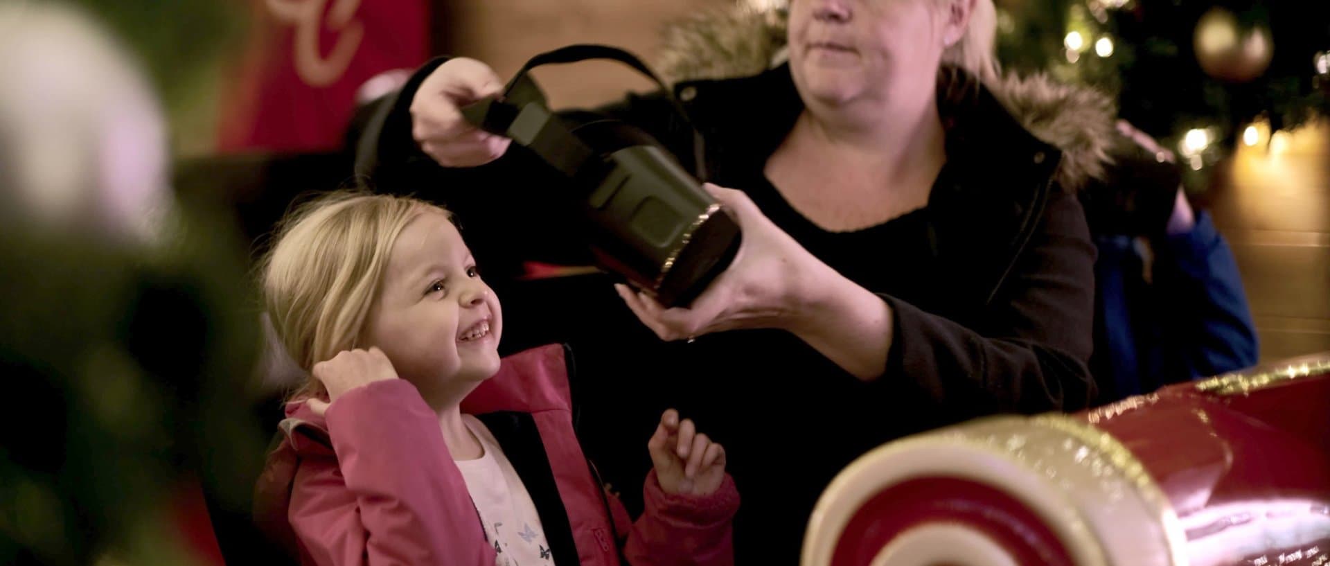Child trying on VR Sleigh