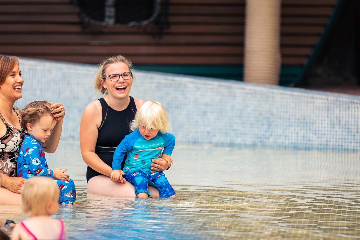 Bubbles Swimming Session Happy Faces