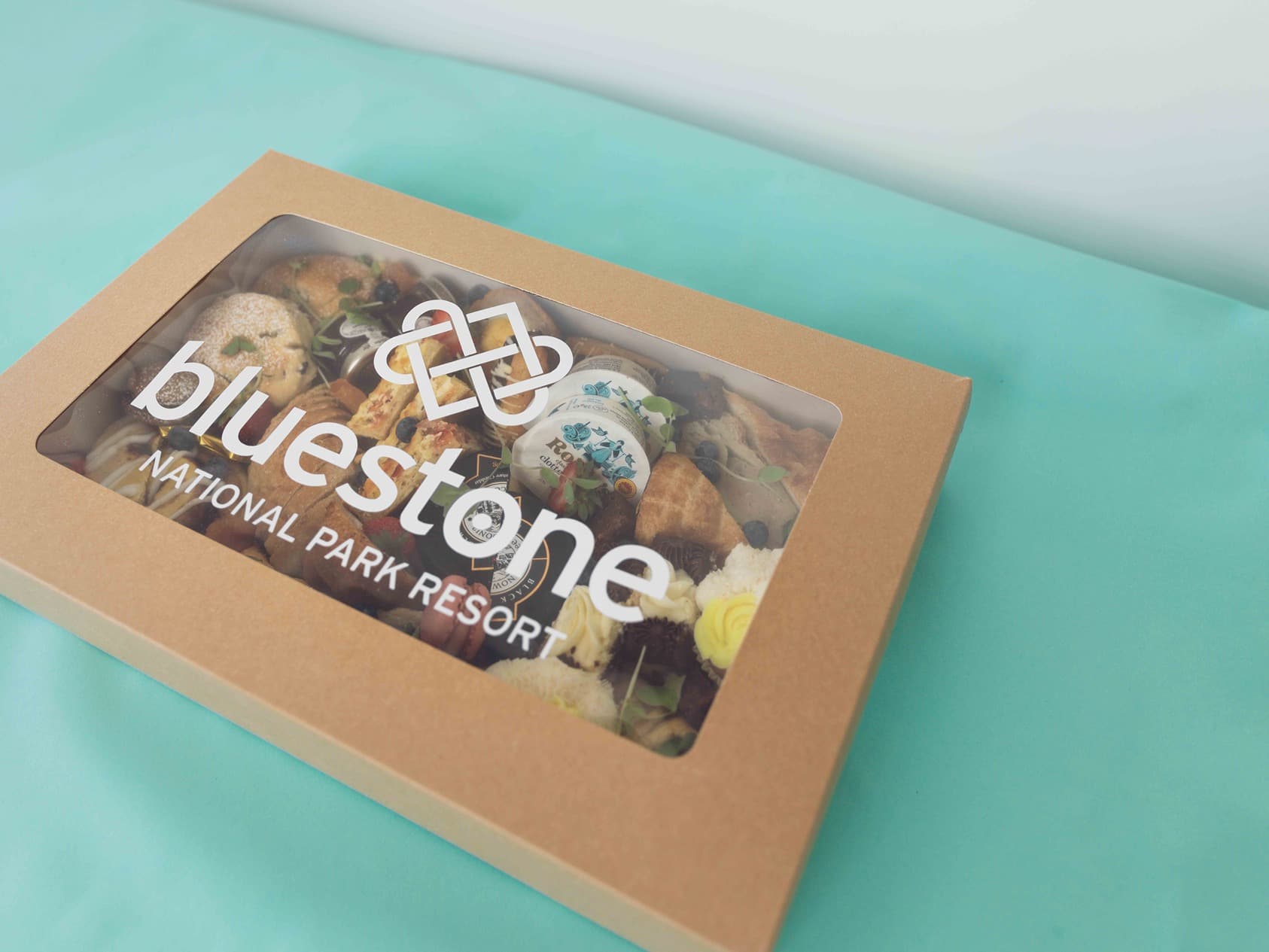 Sweet and savoury platter boxed
