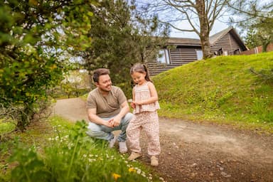 Dad and Daughter Lodge External Spring Bluestone