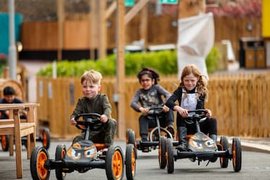 Wacky Racers Three Children Racing