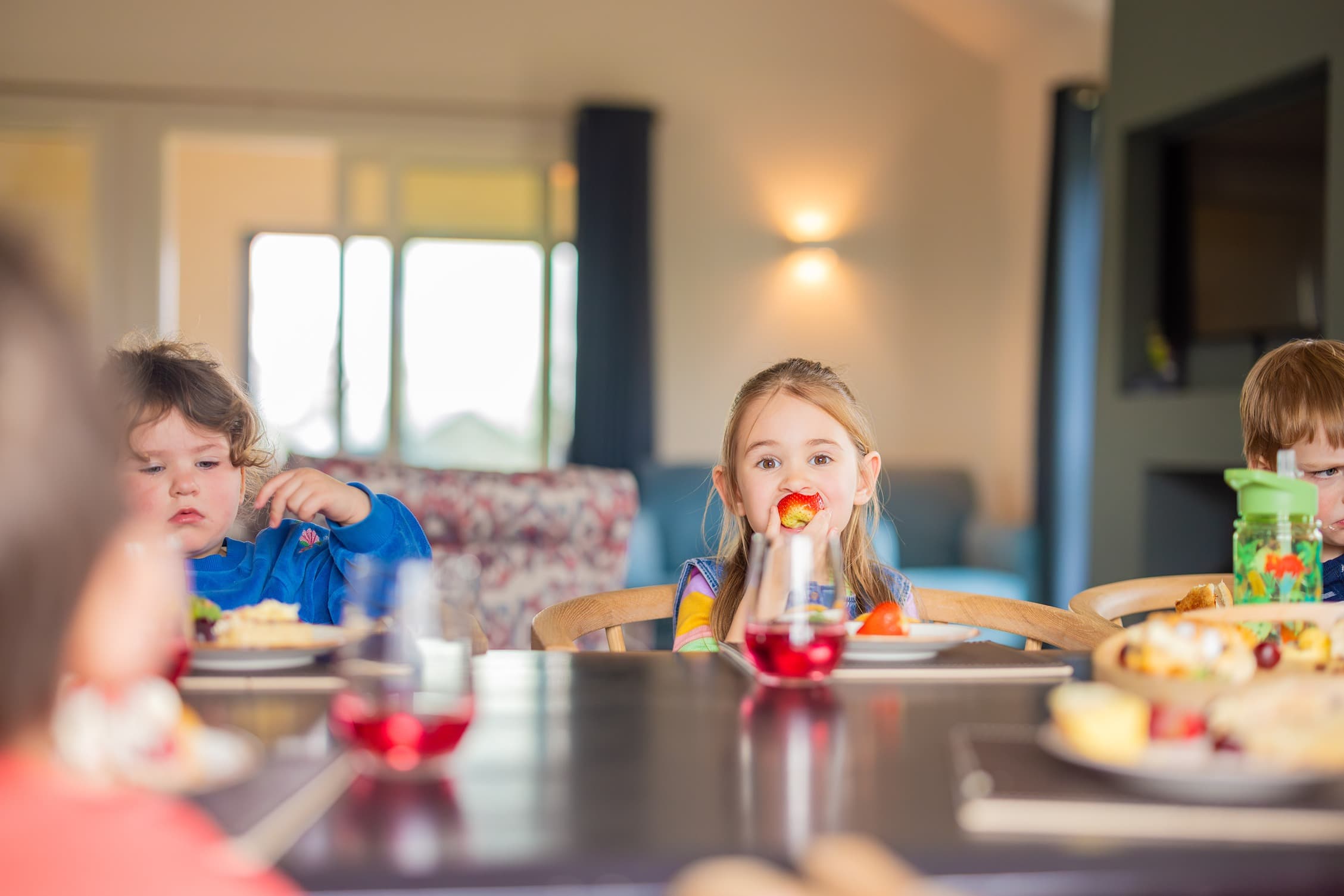 Family Dinner In The Lodge