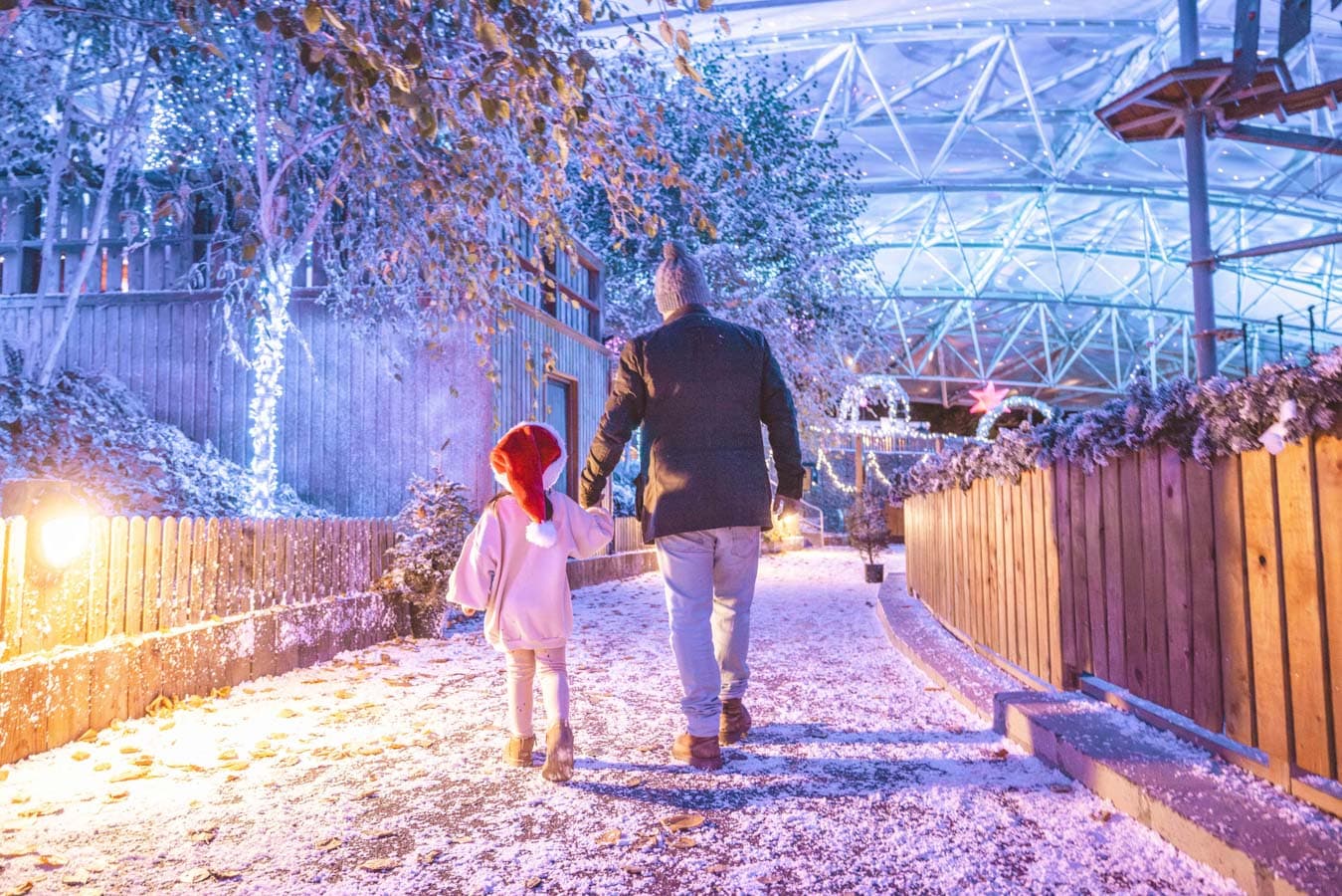 Dad and girl Serendome Bluestone