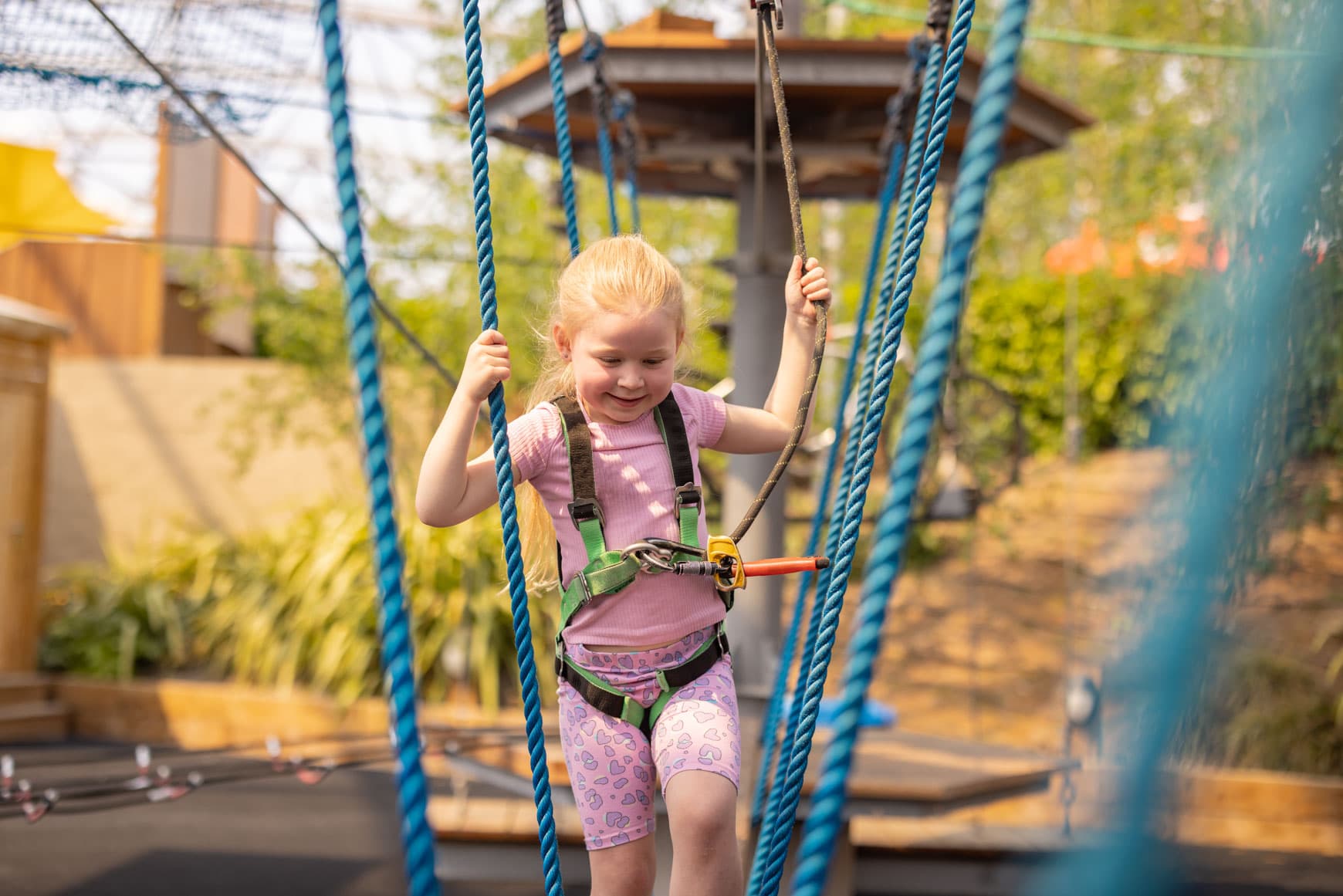 Sky Walk Mini Girl On Ropes