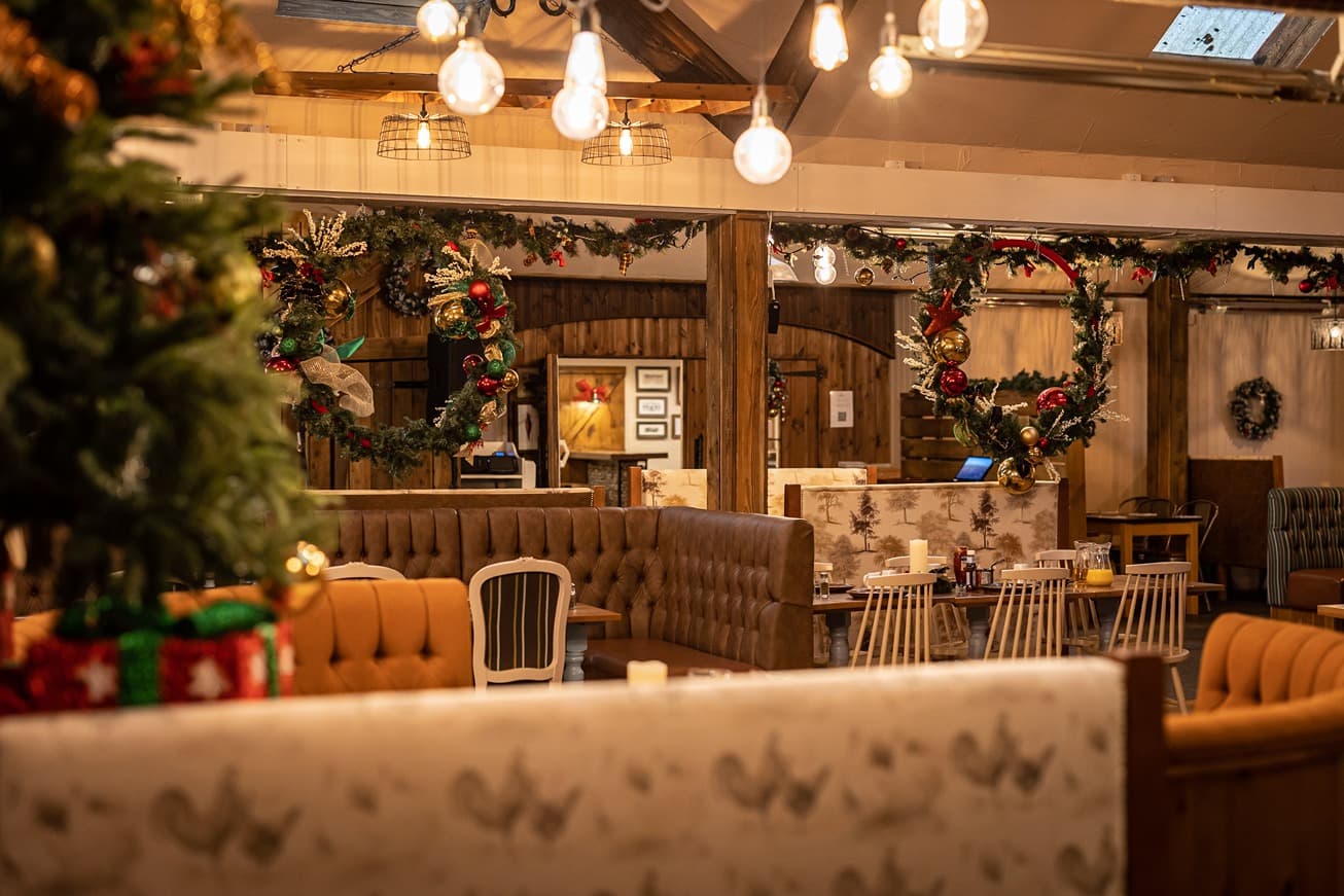 Farmhouse Grill Looking Festive