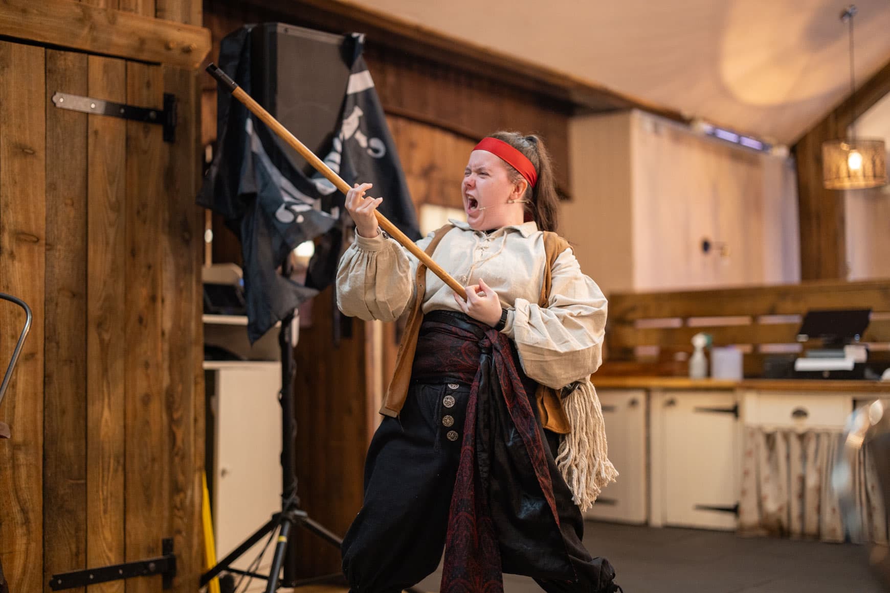 Buccaneer Breakfast Pirate And Flag