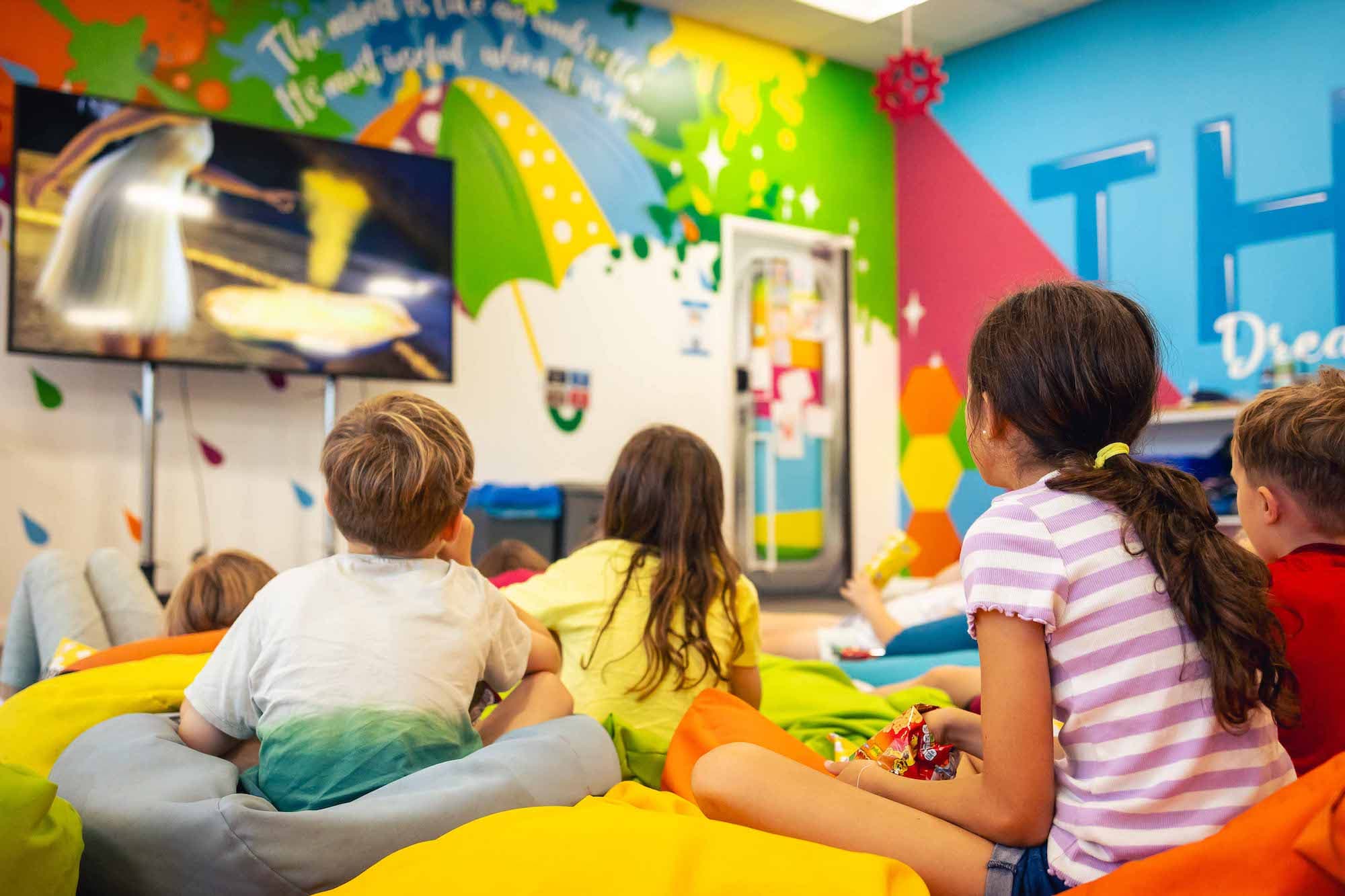 Film & Fun Night Children On Beanbags
