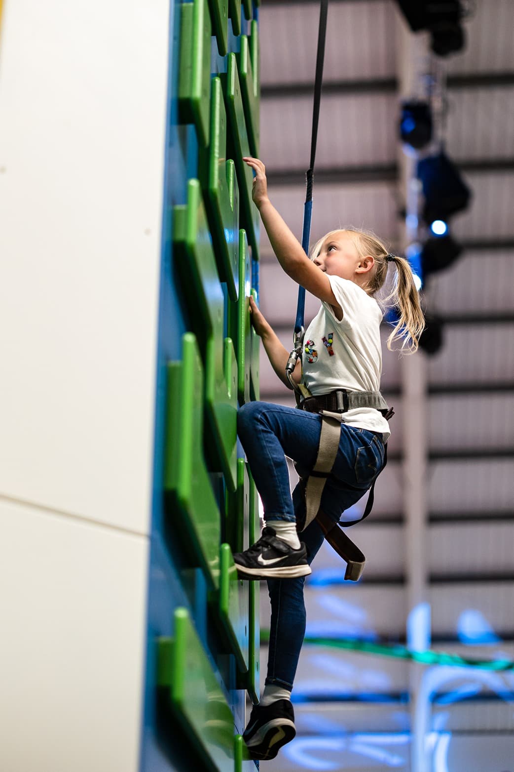 Power Tower Girl Climbing