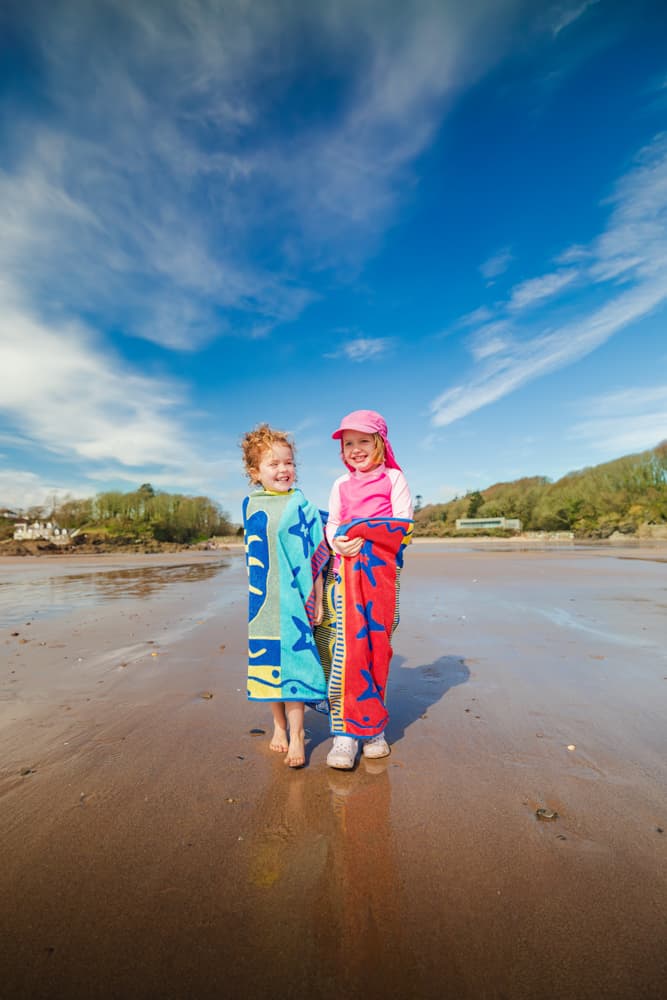 Salt & Soil Girls With Towel On Beach