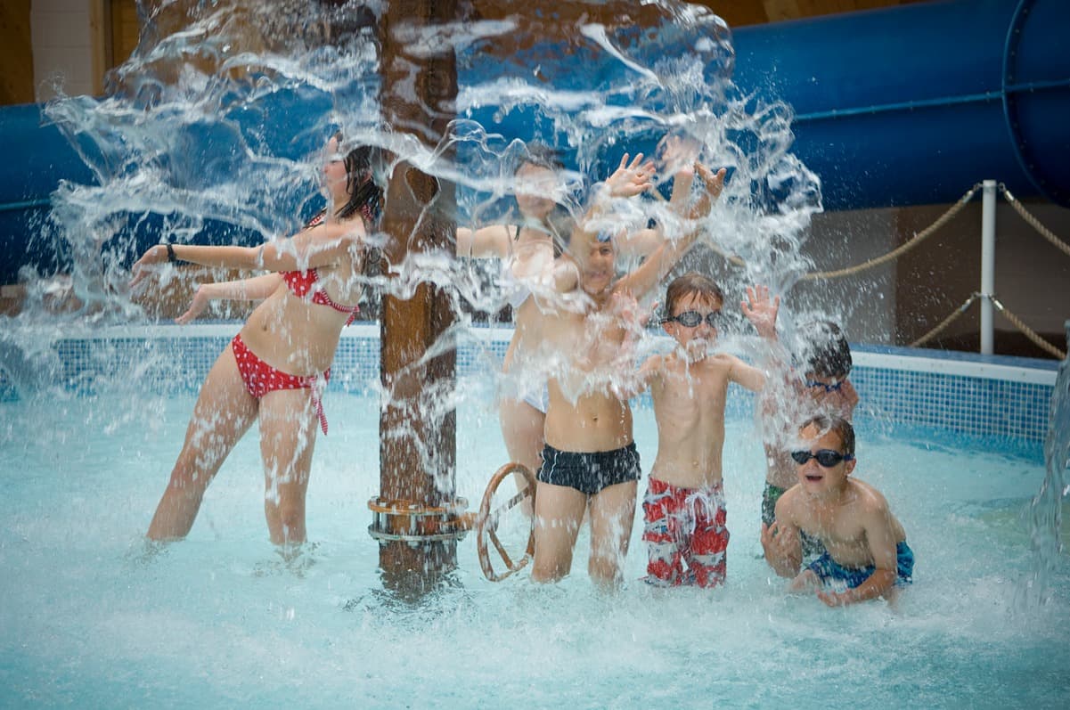 Blue Lagoon Waterpark Kids Having Fun