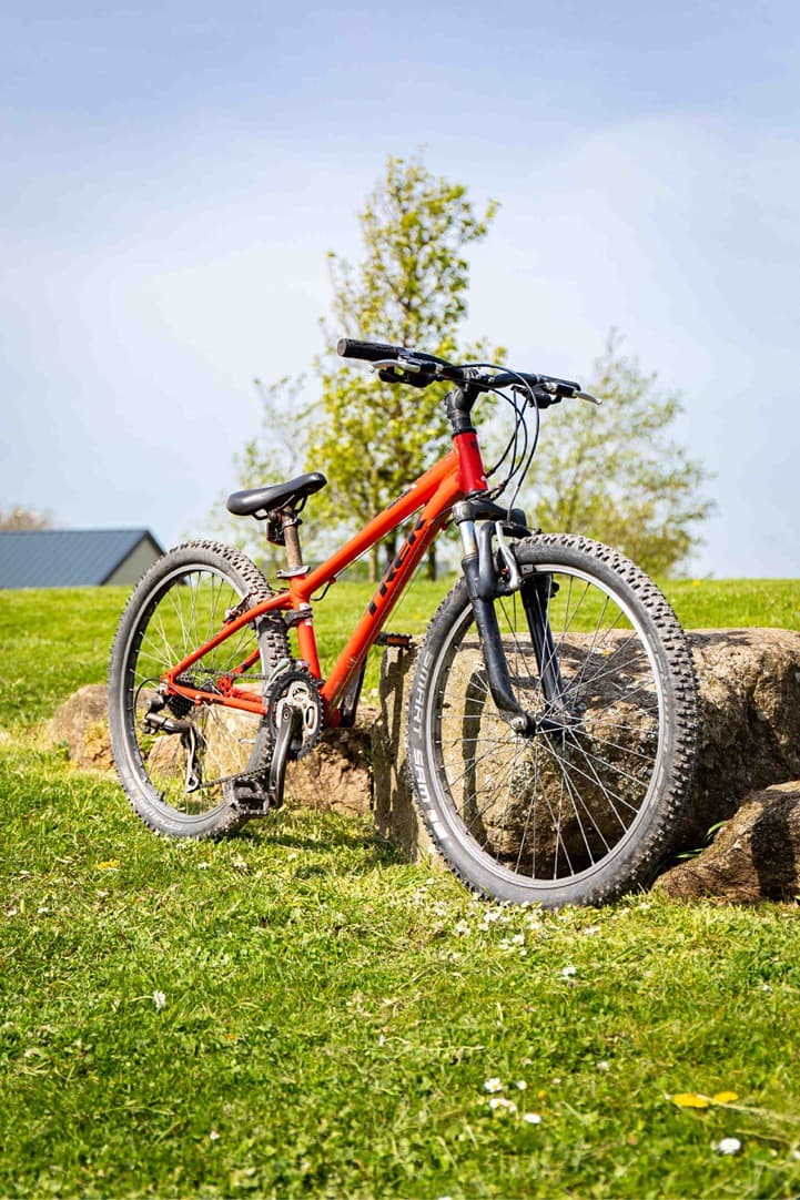 Red mountain bike