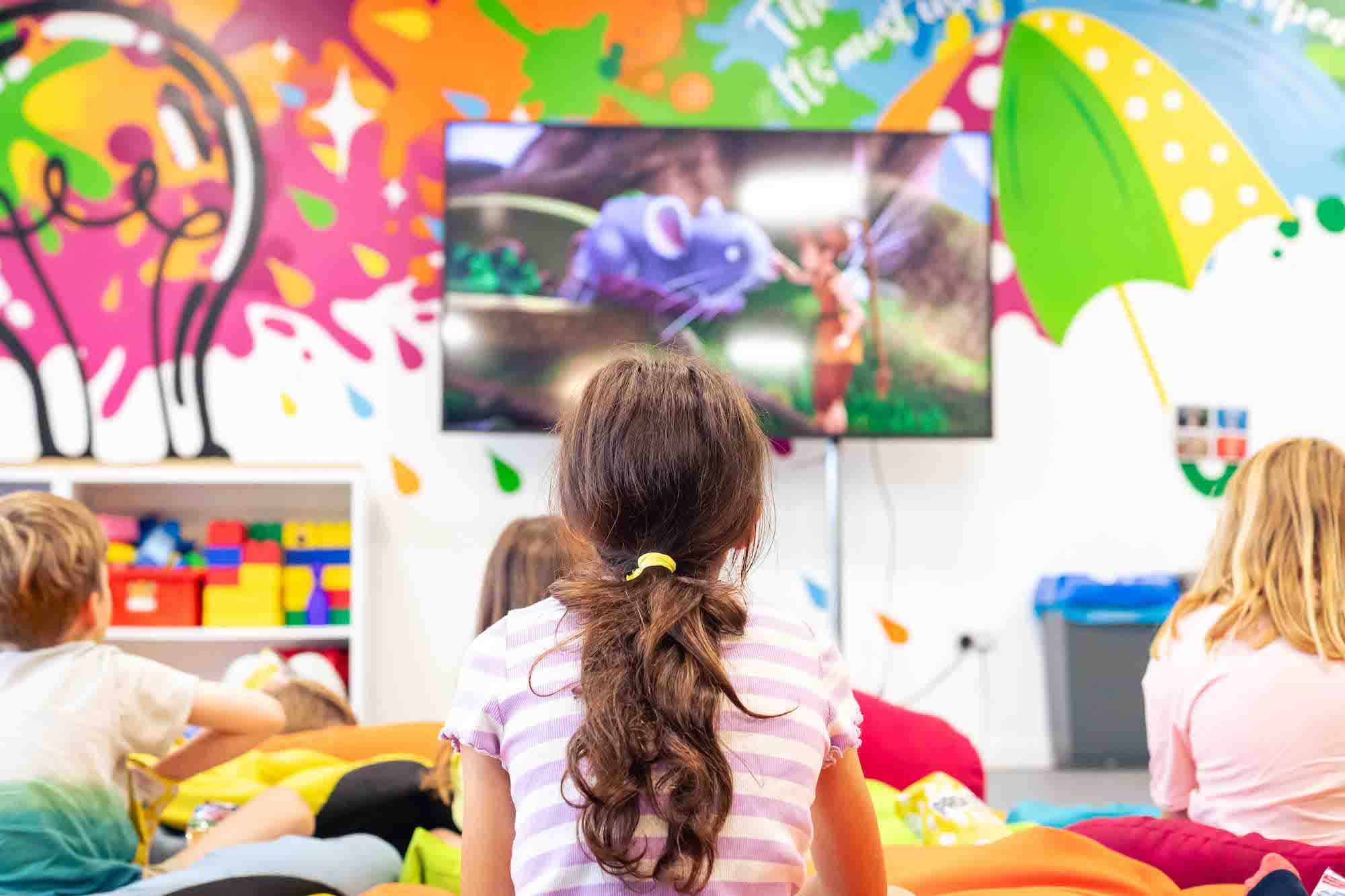 Film & Fun Night Girl Watching Film