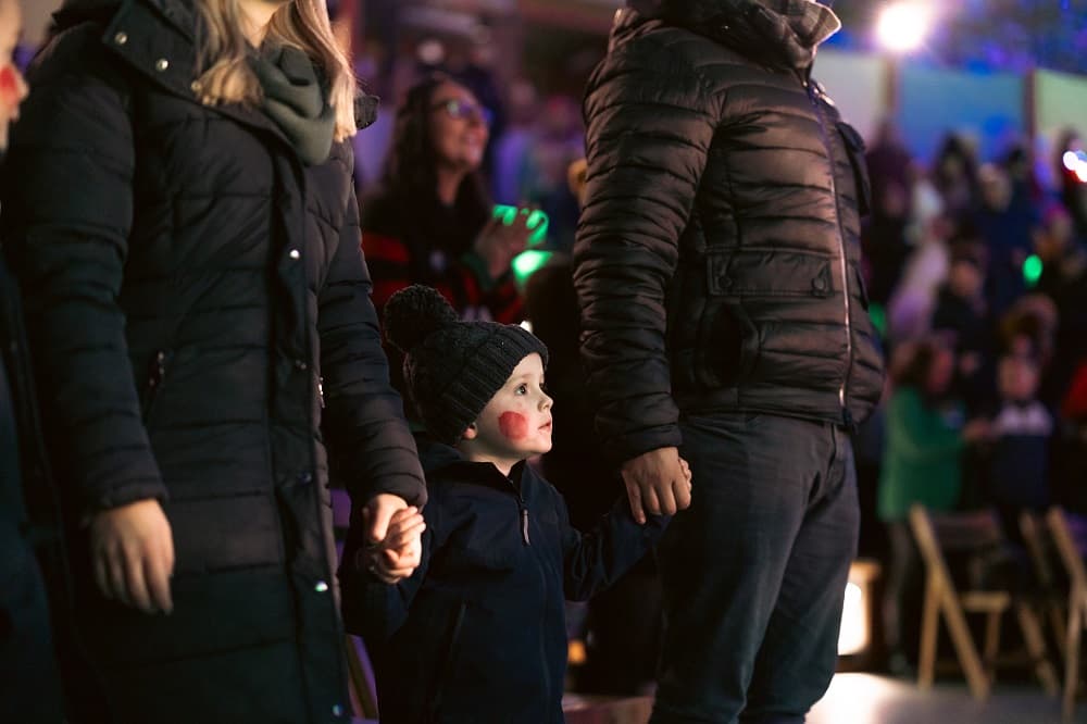 Winter Lights show family