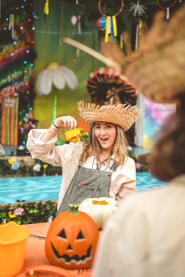 Pumpkin Carving in the Cloud Theatre Bluestone