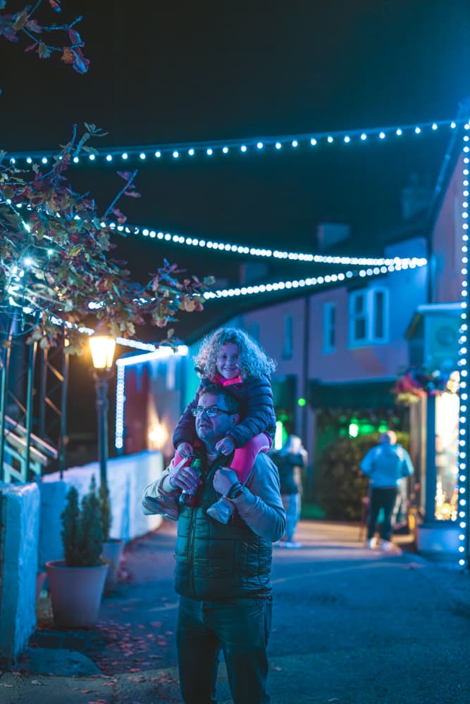 Reindeer Village Girl On Shoulders