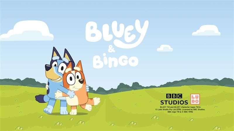 Bluey and Bingo at Bluestone Mini Adventurer Break