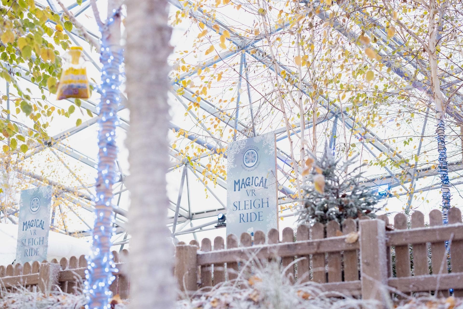 Serendome VR Sleigh sign