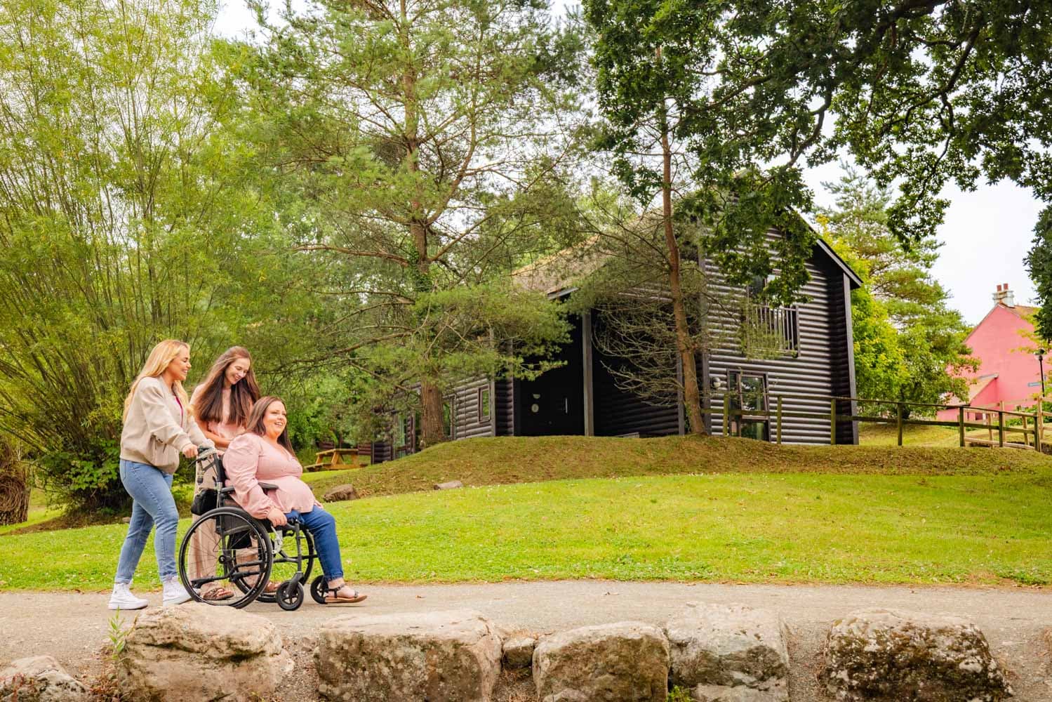 Accessibility - wheelchair user at Bluestone 