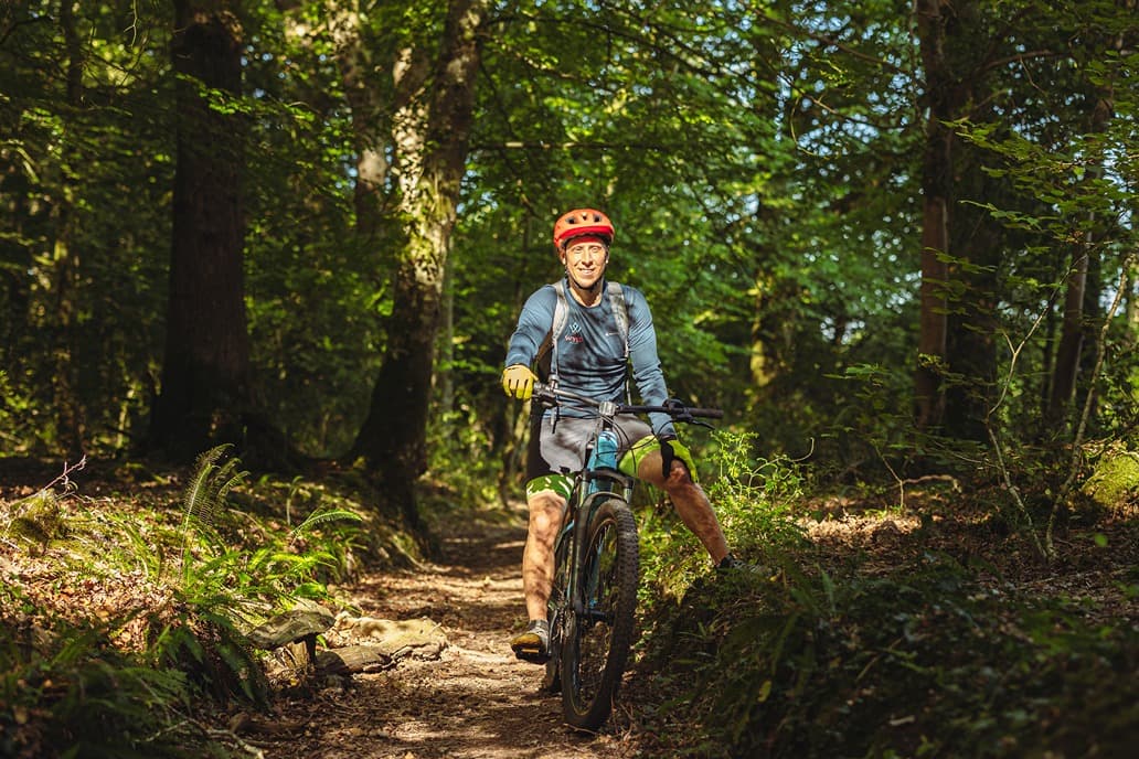 Electric Mountain Bike Happy Man