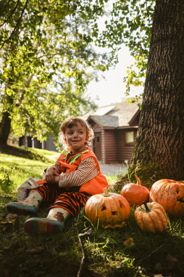 Trick Or Treating Lodge Halloween Bluestone