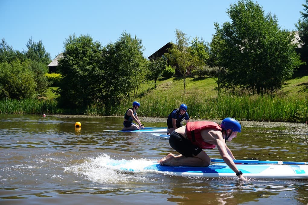 Hand Paddle The Paddleboard