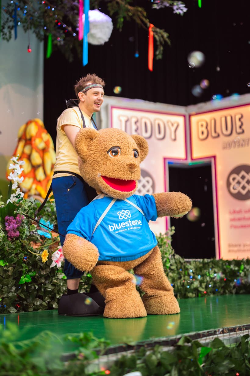 Wake up & Wiggle Cast and Teddy Blue