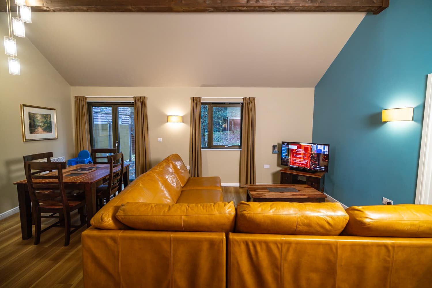 Caldey Classic Dining Table, Sofa & TV