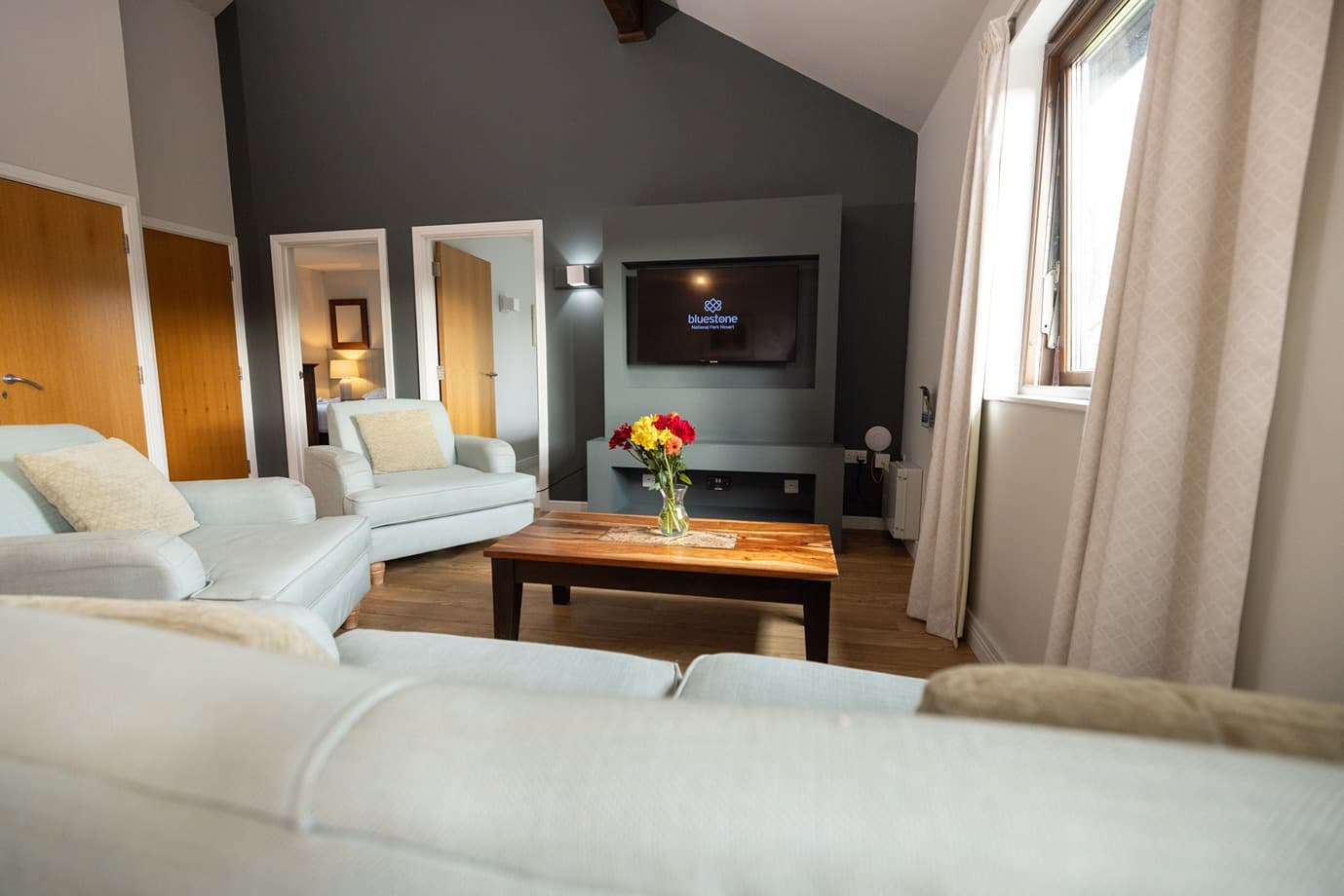 Caldey Lodge Living Area
