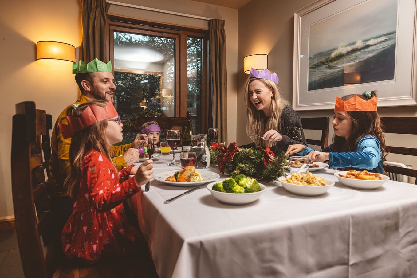 Christmas Dinner In A Lodge