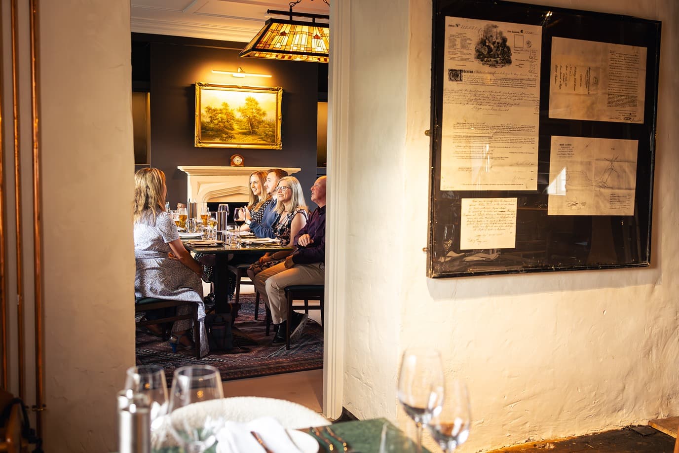 Diners at Black Pool Mill