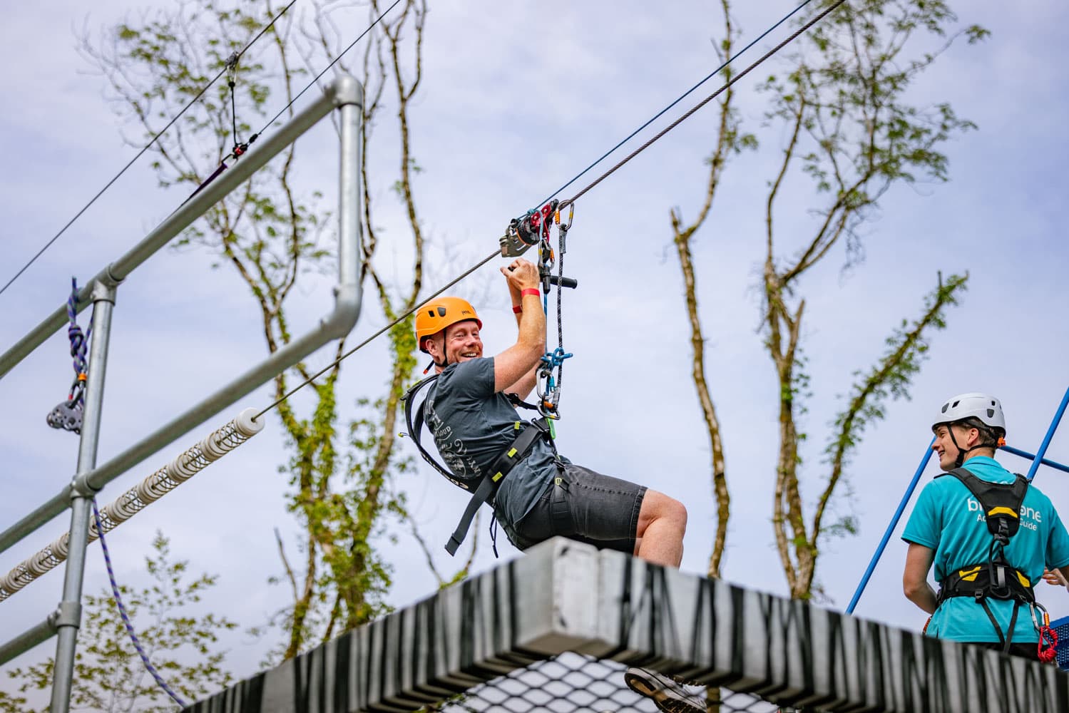 Summit Flight Man at Bluestone