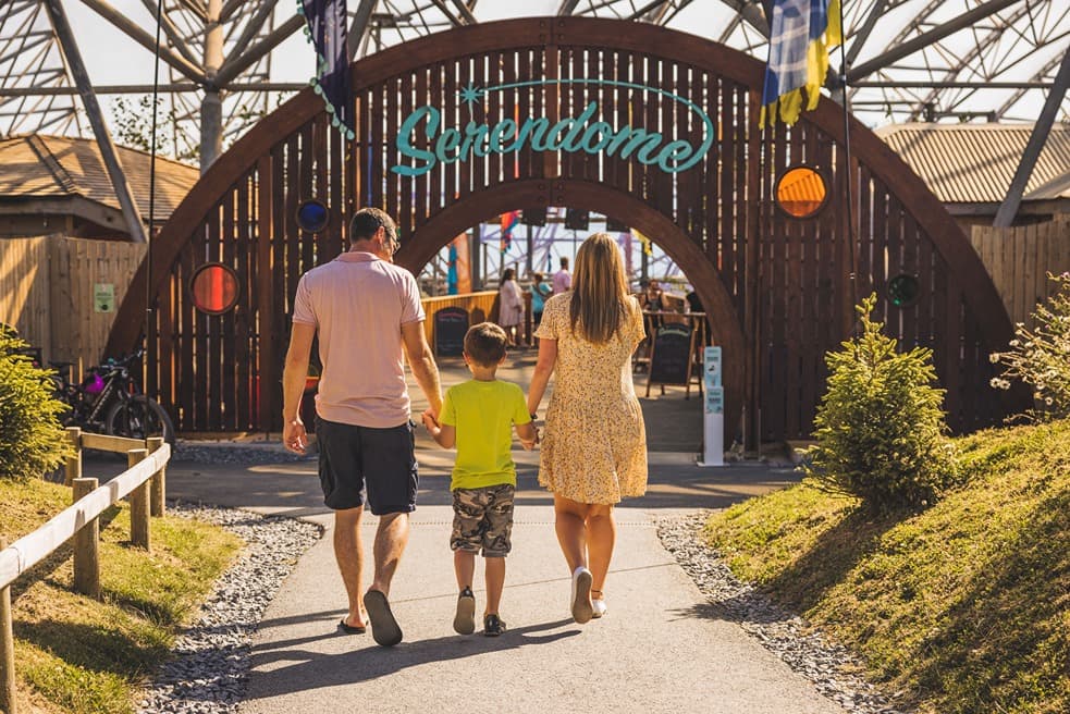 Family Entering Serendome
