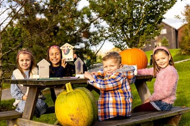 Lots Of Kids Making A Bwbach Birdbox