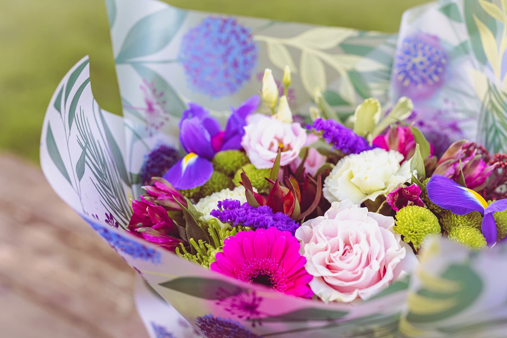 Handtied Bouquet Of Flowers