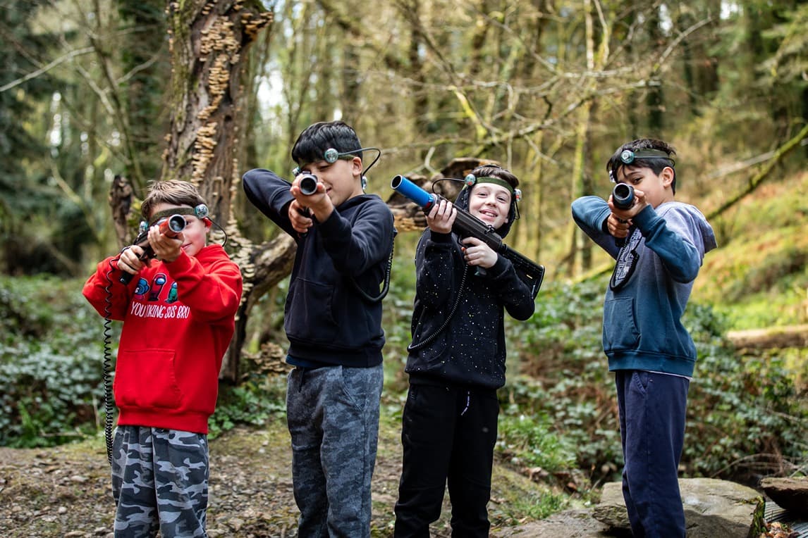 Woodland Warriors Group Of Boys