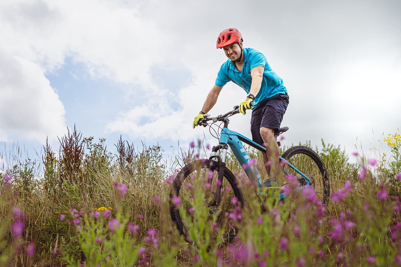 Electric Mountain Bike Flowers