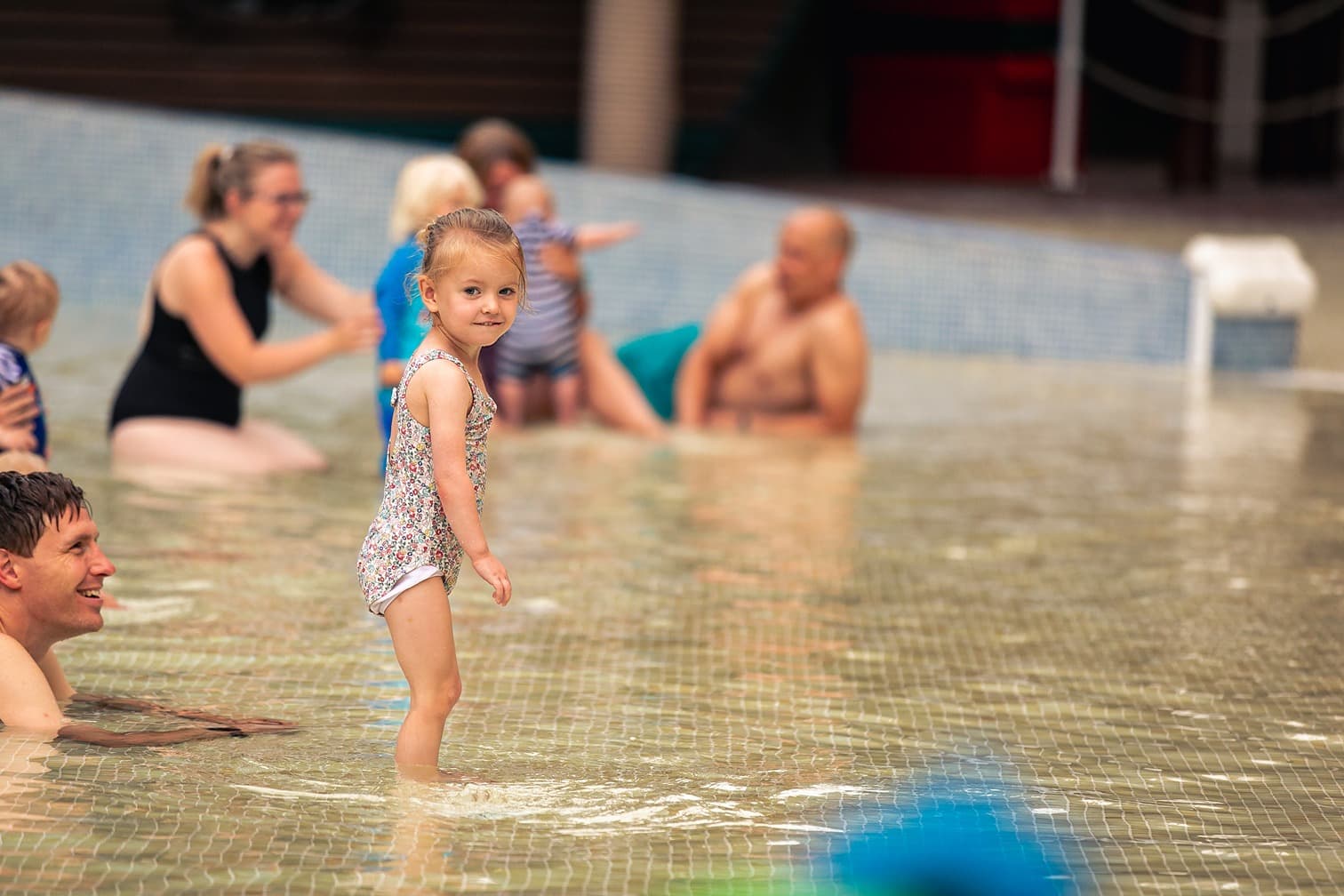 Bubbles Swimming Session Happy Girl