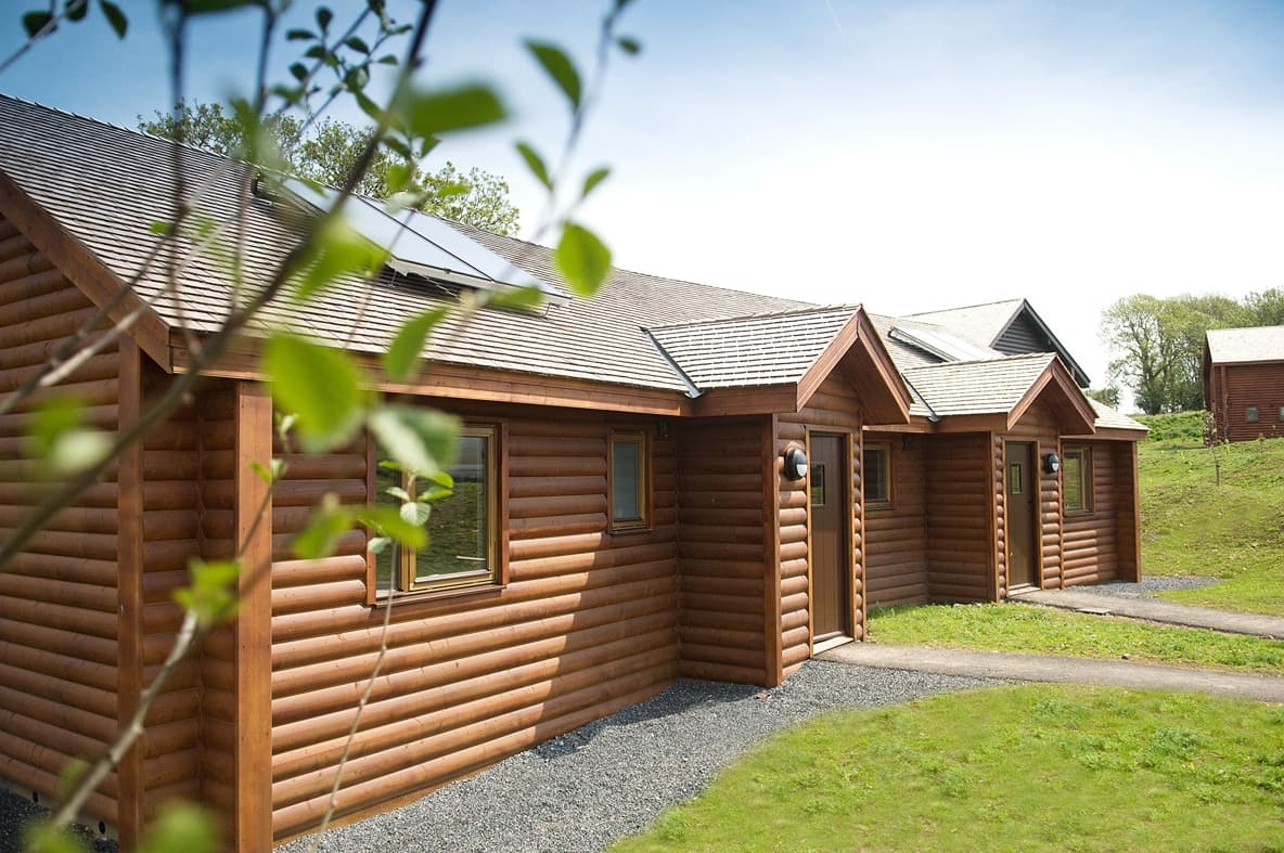 Outside Caldey Lodge