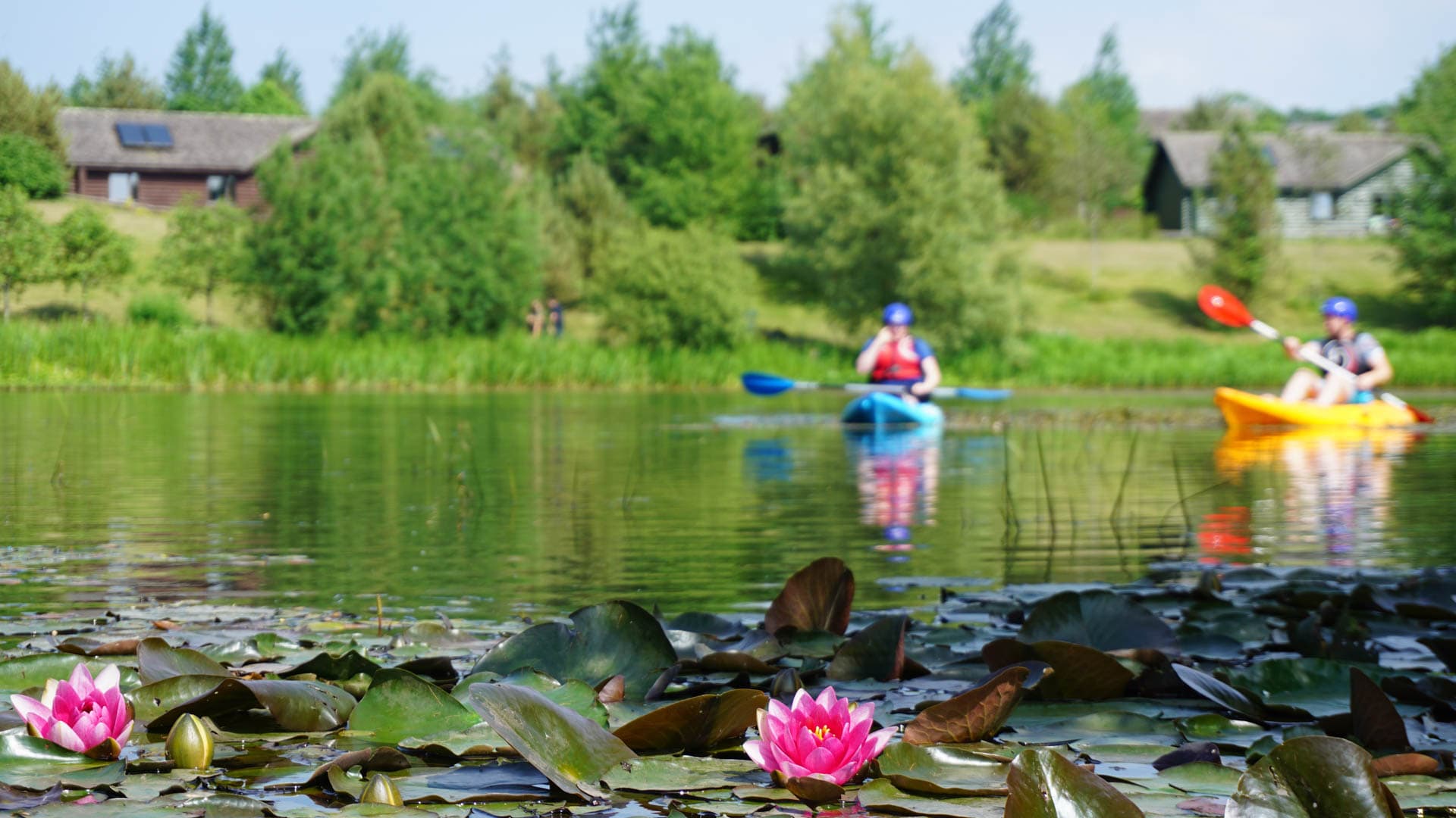Kayaking on the lake lily Bluestone
