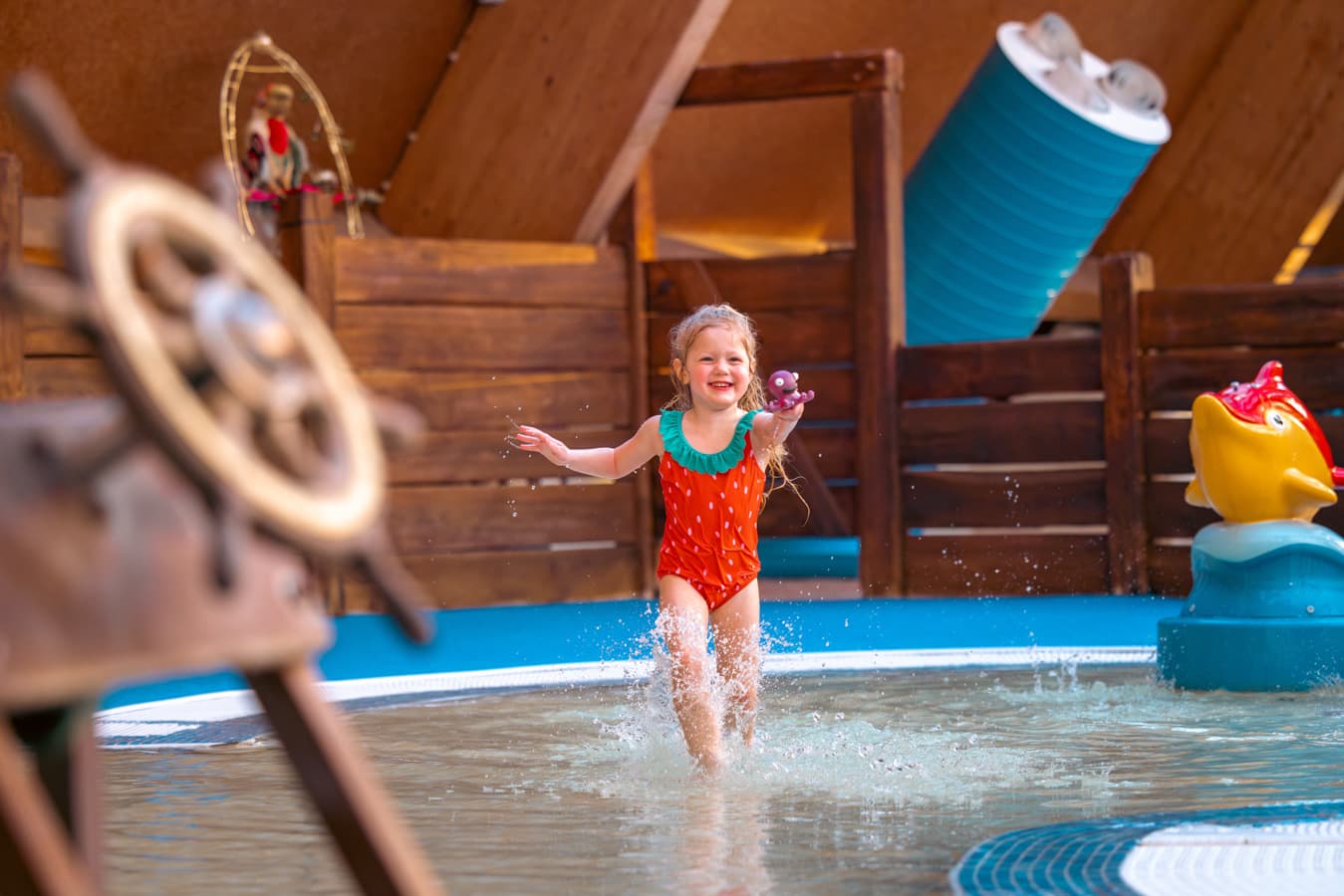 Swimming Blue Lagoon girl