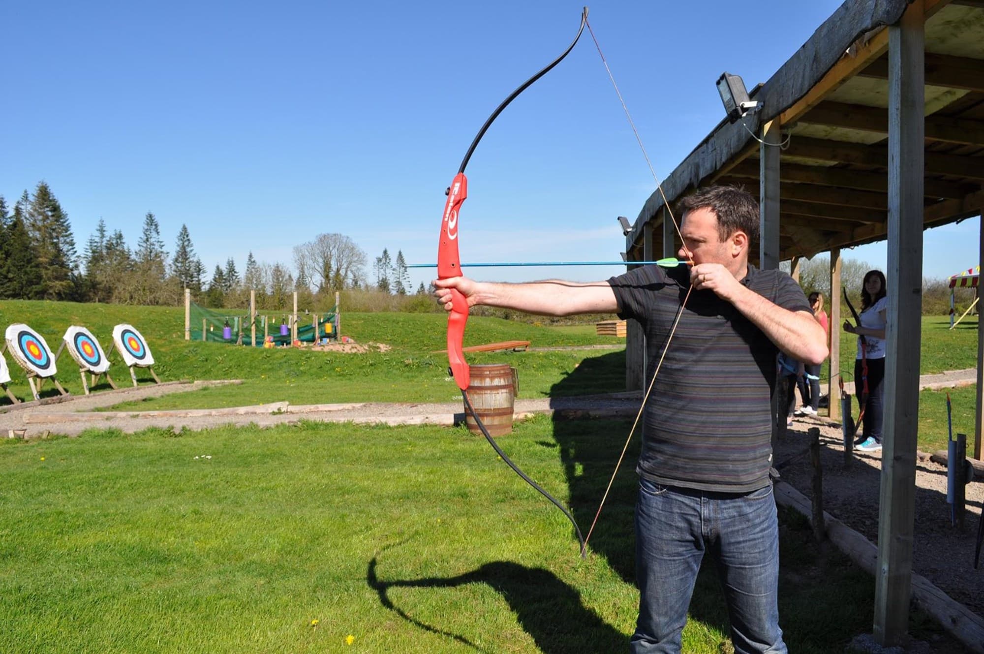 Man Doing Archery