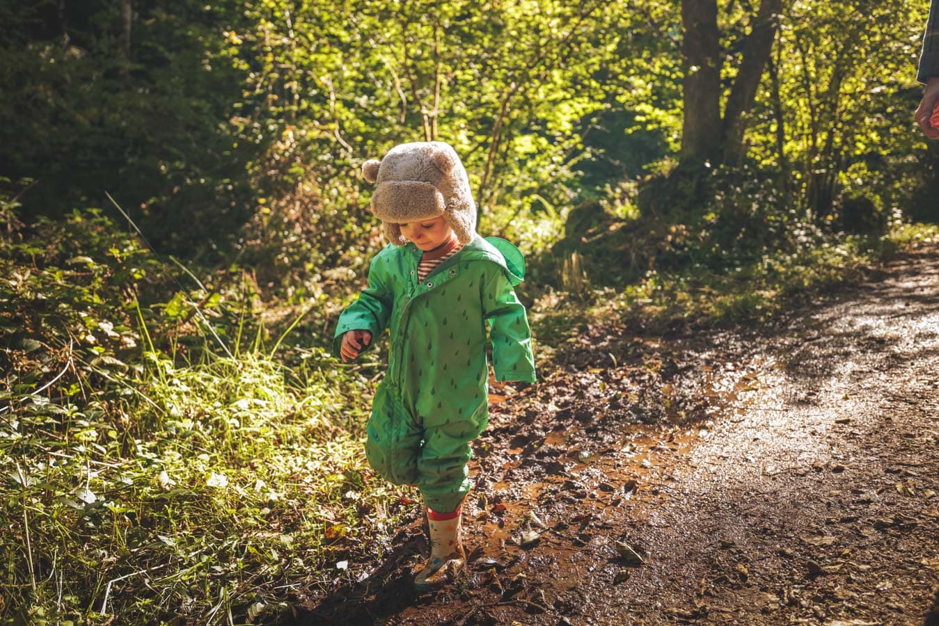 Boy Nature Trail Autumn Bluestone