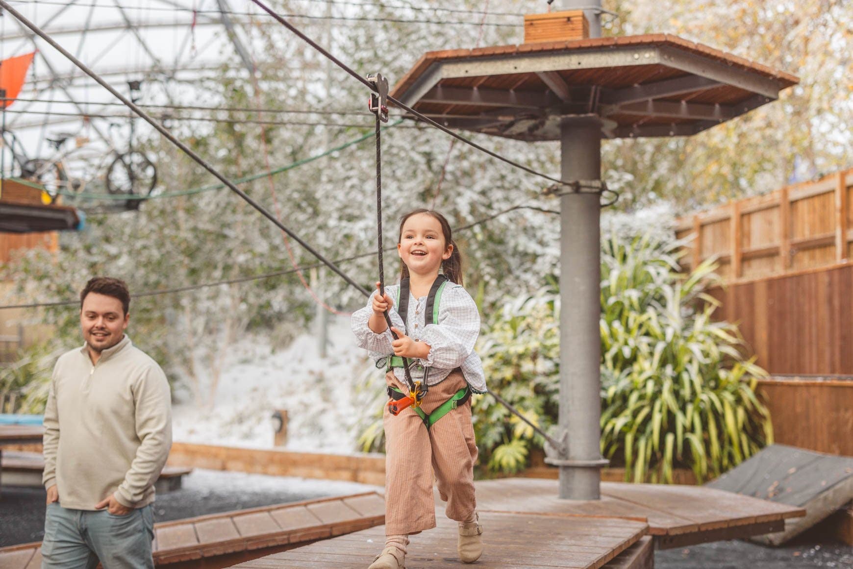 Girl Sky Walk Mini Christmas Serendome Bluestone